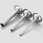 3 Pieces #22 Sausage Stuffer Grinder Tubes | Stainless Steel, Size 22 Meat Grinder Food Maker Kit, for #22 Food Grinder