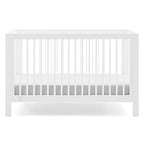 Delta Children babyGap Charlie 6-in-1 Convertible Crib + Brannan Bear Bookcase with Bins + Brannan Bear Wall Shelf with 4 Hooks, Bianca White (Bundle)
