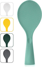 Silicone Standing Rice Spatula with Non-Stick Paddle, Heat Resistant Rice Cooker Spoon, Serving Spoon(Aqua)