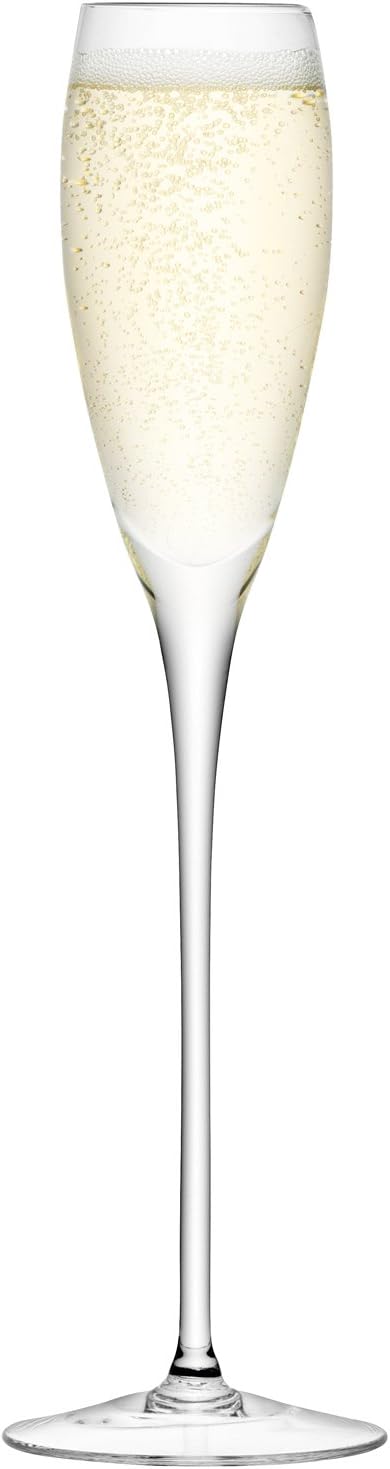 LSA International Wine Champagne Flute (4 Pack), 5.4 fl. oz., Clear