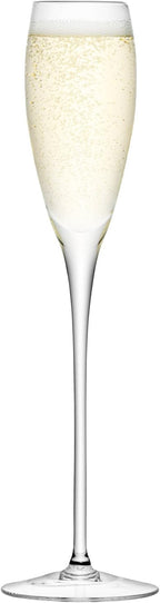 LSA International Wine Champagne Flute (4 Pack), 5.4 fl. oz., Clear