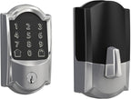Schlage Encode Smart WiFi Deadbolt with Camelot Trim In Bright Chrome