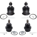 Detroit Axle - Front Ball Joints for Toyota 03-18 4Runner 07-14 FJ Cruiser 03-09 Lexus GX470, 4 Upper & Lower Ball Joints 2007 2