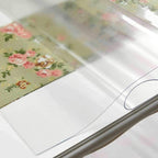 NECAUX Custom 54 x 60 Inch Frosted Table Cover Protector, 1.5mm Thick Plastic Waterproof Heavy Duty Desk Pad Mat Non-Slip Tablecloth Protector for Coffee Table, Dining Room Table, Conference Table