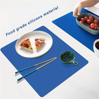 Silicone Placemats, Food-Grade Non-Slip Waterproof, Dining, Countertop Protector, Kitchen Counter Mat, Heat Resistant, Baking mat Dishwasher Safe