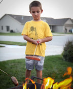 MalloMe Smores Sticks for Fire Pit - Accessories for Campfire Marshmallow Roasting Sticks Smores Kit Outdoor - Smore Skewers Hot Dog Fork For Outside, Camping Essentials Bonfire Gear Long 32" 10 Pack