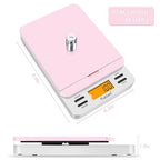 Fuzion Digital Postal Scale, 86 lb/0.1oz Shipping Scale for Packages with Hold and Tare, Postage Scale with Flip Holder, Package Scale for Small Business, Battery & AC Adapter Included
