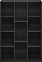 Furinno Luder 11-Cube Reversible Open Shelf Bookcase, Blackwood
