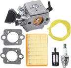 Carburetor for Stihl SR320 SR340 SR380 SR400 SR420 BR320 BR340 BR380 BR400 BR420 Replaces# Walbro HD-4A HD-4B HD-13B 4203-120-0603 4203-120-0605 Backpack Blower Carb Kit with Air Filter Fuel Line