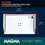 Magma Products Combination Bait/Filet Mate and Levelock Rod Holder Mount