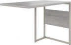 Bush Business Furniture Hybrid Desk Return/Bridge, 42W x 24D, Platinum Gray