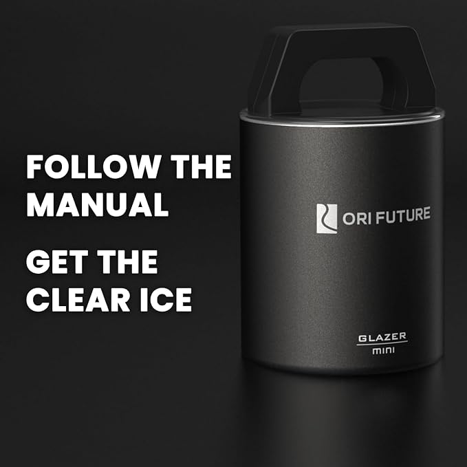 GLAZER mini, Clear Rose Ice Cube Mold Maker for Whiskey