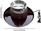 Electric Flameless Roaster with 4 Detachable Trays Marshmallow Roaster Kit for Indoor Holiday Wedding Parties- Reddish Brown