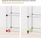 HOMIDEC Closet Organizers and Storage, 9 Cube Storage Organizer, Portable Closet Organizer Storage Cubes Shelves for Clothes, Bedroom, Wardrobe, Kids Room, Bathroom, Transparent | Portable Closet Organizer, Storage Cubes Shelves, for Bedroom, Kids Room...
