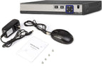 8CH 5M-N/1080N Full High Definition Hybrid for AHD/TVI/CVI/Analog/IP DVR H.265 CCTV Video Recorder P2P Remote Phone Monitoring for Home Security Surveillance System Camera (NO HDD)
