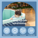Foldable Swimming Pool, Non-Inflatable Kids' and Adults' Outdoor Large Swimming Pool, Anti-Slip PVC Family Pool, Summer Water Party for Outdoor, Garden, Backyard (Tiny)