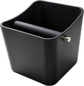 Espresso knock box,Coffee grounds pucks knock box,Coffee Knock Box with Removable Knock Bar and Non-Slip Rubber Base,Shock-Absorbent Durable Espresso Accessories (Black)