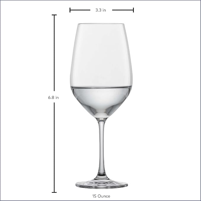 SCHOTT ZWIESEL Forté All Purpose Glass 15 Ounce (Set of 6), Drinking Glasses for Water, Beverages and Mixed Drinks, Dishwasher-Safe Tritan Crystal Glasses, Made in Germany