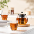 Bodum 12oz Bistro Coffee Mug Single-Wall Tempered Glass, 8 Pack, Clear