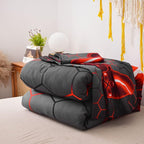 NTBED Game Console Comforter Set for Boys Girls Kids Geometric Lightweight Microfiber Bedding Sets (red, Full)