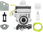 Carburetor Kits 308054129 Fits for Ryobi RY38BP 38cc Backpack Blower, with Gaskets Fuel Line Filter