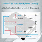 WZRELB 6000W 48V Split Phase Power Inverter,48 Volt DC to AC 120V/240V Pure Sine Wave Inverter,15ft LCD Remote Panel,2*AC Hardwire Terminal,12KW Surge