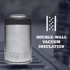 YETI Rambler 12 oz. Colster Can Insulator for Standard Size Cans, Navy/White/Badge