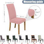 Dining Chair Covers, Stretch Seat Covers, Washable Furniture Protector | Washable, Stretch Fit, Soft, Non Slip, Dining Chair Covers, Seat Protector, Furniture Protector
