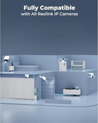 REOLINK 16CH Network Video Recorder for Home Security Camera System,Only Work with 16MP/12MP/4K/8MP/5MP/4MP The Same Brand PoE IP Cam,24/7 Recording to Pre-Installed 4TB Hard Drive,RLN16-410