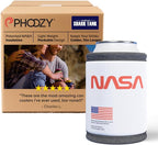 PHOOZY Insulated Can Cooler for 12 oz Cans - Patented Drink Sleeve with NASA-Inspired Technology - Keeps Beer, Soda & Sparkling Water Cold Longer - Lightweight Outdoor Can Holder - Space White