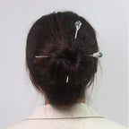 1 Pack Chinese Hair Stick for Long hair Metal Hair Pins 6" for Buns Vintage Hair Sticks for Women Daily Party