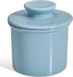 Sweese Counter with Water Line for Fresh Spreadable Butter - French Butter Keeper with Lid - Housewarming Gift For The One Who Has It All - Bluish Grey