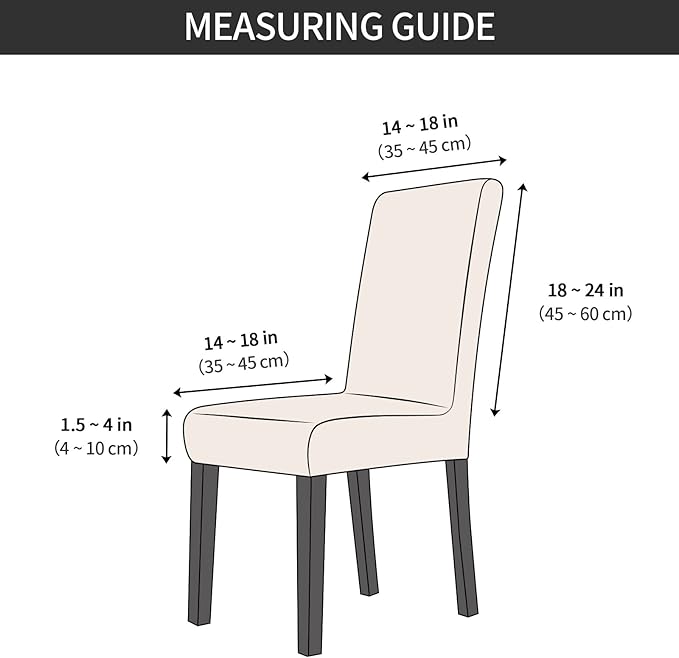 Gibelle Dining Room Chair Covers Set of 4, Soft Stretch Kitchen Chair Covers Slipcover Protector, Removable Washable Geometric Parson Chair Covers 4 Pack, Sage Green