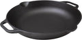 Victoria 13-Inch Cast Iron Skillet, Pre-Seasoned Cast Iron Frying Pan with Long Handle, Made in Colombia