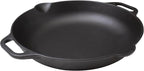 Victoria 13-Inch Cast Iron Skillet, Pre-Seasoned Cast Iron Frying Pan with Long Handle, Made in Colombia