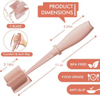 Upgrade Meat Chopper Hamburger Masher Ground Beef Smasher Utensil Mix Tool | Premium Heat Resistant Meat Masher, Nylon Potato Mashers Beef Smasher, Dishwasher Safe Non Stick Mix & Chop Tool Gift-Pink
