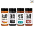 Hardcore Carnivore Core Pack, BBQ Rub Seasonings, Set of 4 | Includes Black, Red, Tex Mex and Sweet BBQ rubs. Four signature Texas flavors, gluten free with no MSG or artificial colors.