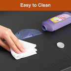 ukeetap 34" x 22" Extra Thick Silicone Mat Waterproof with Raised Edge, Under Sink Mat for Kitchen & Bathroom, Kitchen Cabinet Liner, Multi-Purpose for Storage & Protection, Black