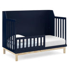 GAP babyGap Oxford 6-in-1 Convertible Crib - Greenguard Gold Certified, Navy/Natural, 1 Unit