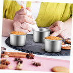 5Pcs Nonstick Round Aluminum Alloy Cake Pans with Removable Bottom for Baking Even Heating Cake Molds for Cakes and Desserts Easy to and Practical Bakeware