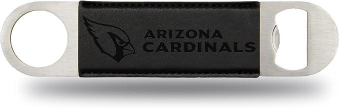 Rico Industries NFL Laser Engraved Bar Blade Faux Leather Laser Engraved Bar Blade - Great Beverage Accessory for Game Day