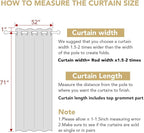 H.VERSAILTEX Ultra Soft Microfiber Thermal Insulated Antique Copper Grommet Blackout Curtains/Window Treatment Draperies 52 by 72 - Inch for Living Room/Bedroom, Set of 2 - Natural