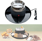 Electric Flameless Roaster with 4 Detachable Trays Marshmallow Roaster Kit for Indoor Holiday Wedding Parties- Black