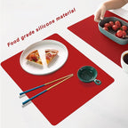 Silicone Placemats, Food-Grade Non-Slip Waterproof, Dining, Countertop Protector, Kitchen Counter Mat, Heat Resistant, Baking mat Dishwasher Safe