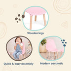 B. toys Pink B. Spaces Chairs Set