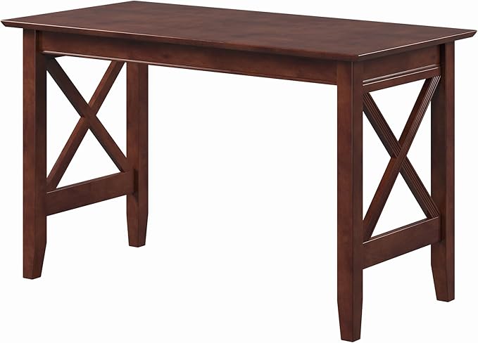 Multi-Purpose Desk, Writing Desk, Craft Table, Work Table, Computer Desk, Solid Wood, Brown