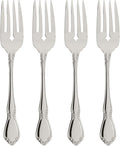 Oneida Silverware Set, Chateau Fine Flatware 4-Piece Salad Forks Set, Service For 4, 18/10 Stainless Steel Forks, Mirror Finish, Dishwasher Safe, Utensils, Metal Salad Fork (Silver, 4 Piece)