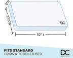 Delta Children Heartland 4-in-1 Convertible Crib, Dark Chocolate + Delta Children Twinkle Galaxy Dual Sided Recycled Fiber Core Crib and Toddler Mattress (Bundle)