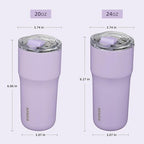 BJPKPK 20oz Spill Proof Coffee Tumbler, Insulated Stainless Steel Cup | Double Wall Vacuum, Leakproof Lid, Keeps Hot/Cold/Iced, BPA Free, Dishwasher Safe, Cupholder, Travel, Lavender
