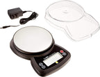 Jennings CJ-4000 Compact Digital Weigh Scale 4000g x 0.5g PCS JScale Black AC Adapter | 4000 G Capacity, 0.5 G Accuracy, Stainless Steel Tray, Tare and Pcs Count, AC Adapter Plus 3x Aaa Batteries Included